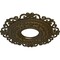 Ekena Millwork Orrington Ceiling Medallion (Fits Canopies up to 6 1/4"), 22"OD x 6 1/4"ID x 1 3/4"P, Brass CM22ORBRS - alternate 4
